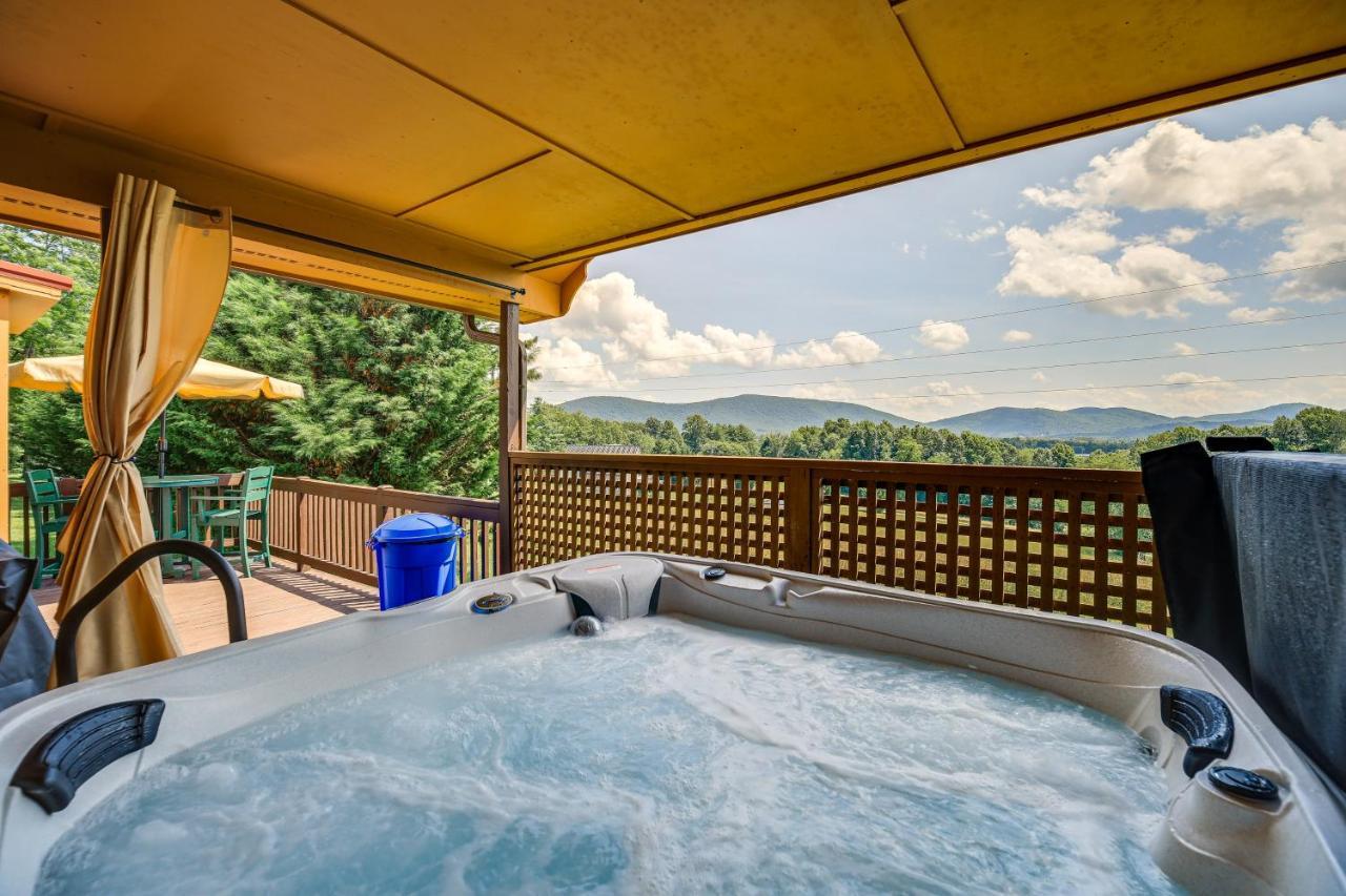 Blue Ridge Mountain Cabin With Views And Hot Tub Sparta Exterior foto